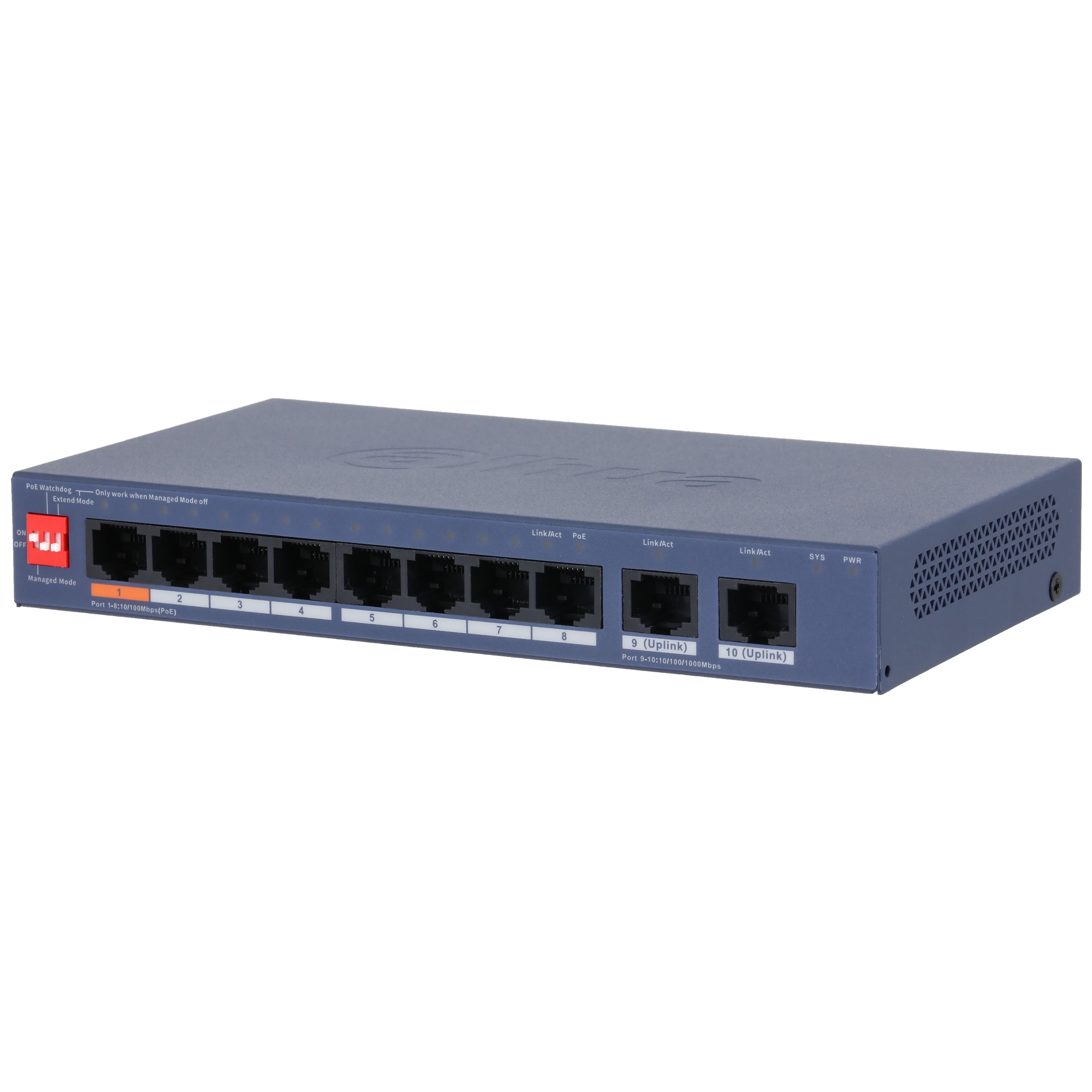 سوئیچ شبکه داهوا مدل DH-CS4010-8ET2GT-60