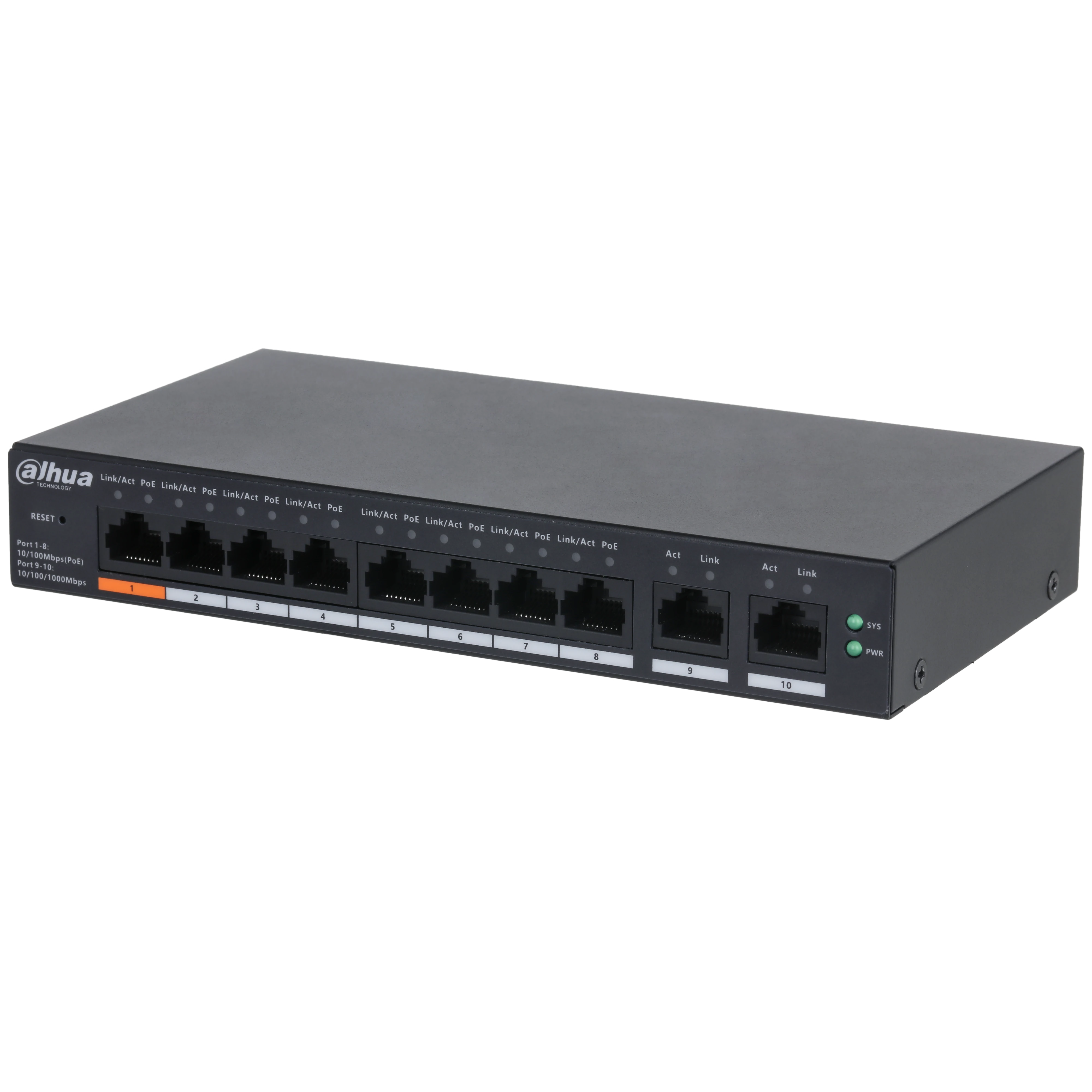 سوئیچ شبکه داهوا مدل DH-CS4010-8ET-60